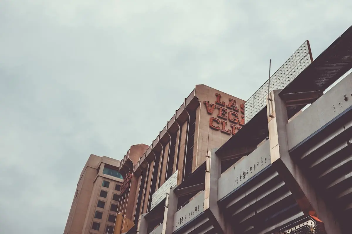 Modern casino hotel exterior