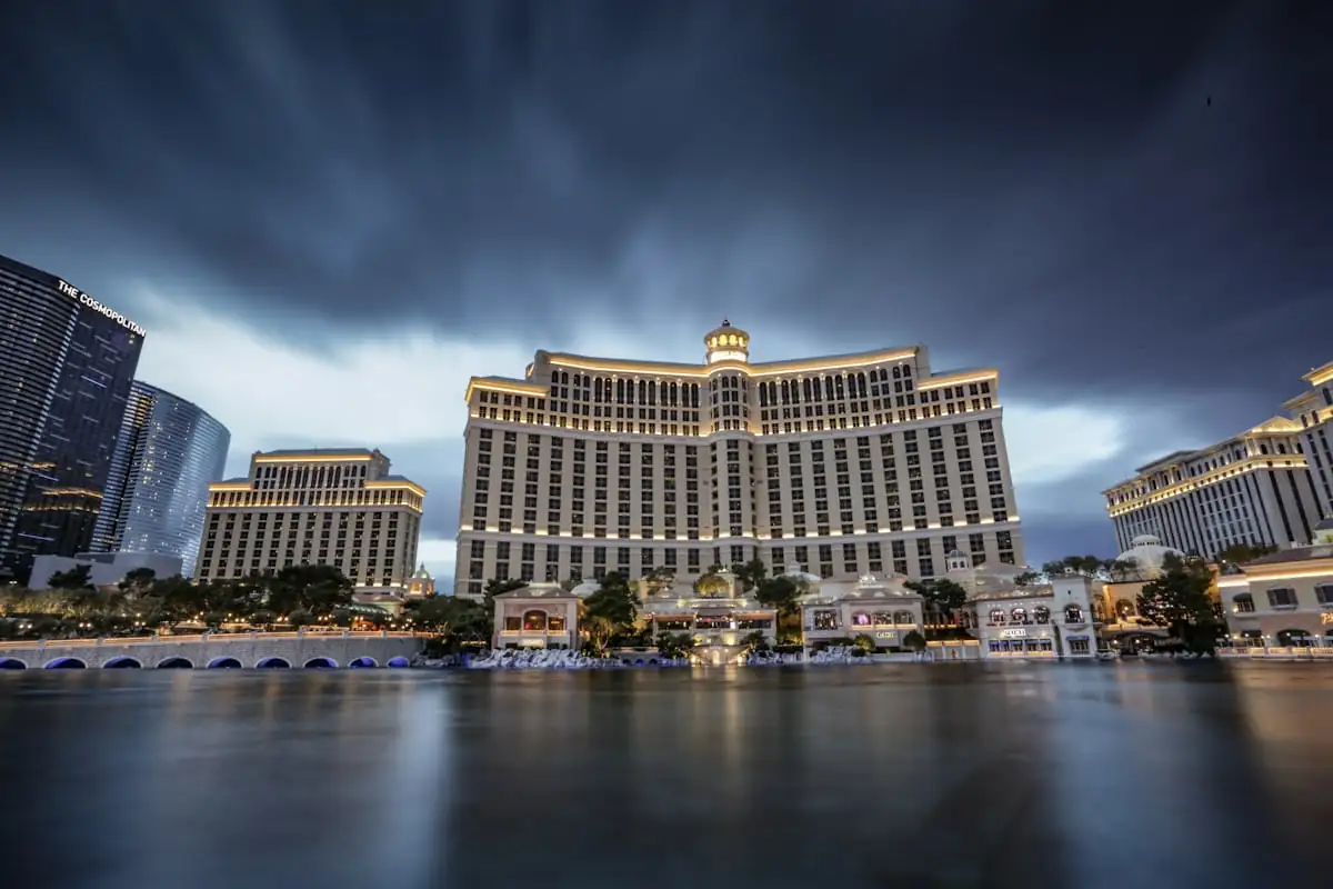 Casino resort beside a waterfront
